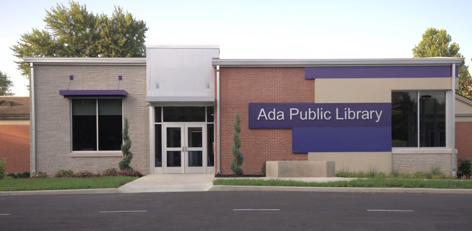 Ada Public Library building front