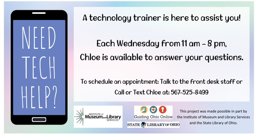 Tech Help Wednesdays from 11-8pm Tech Help Wednesdays from 11-8pm